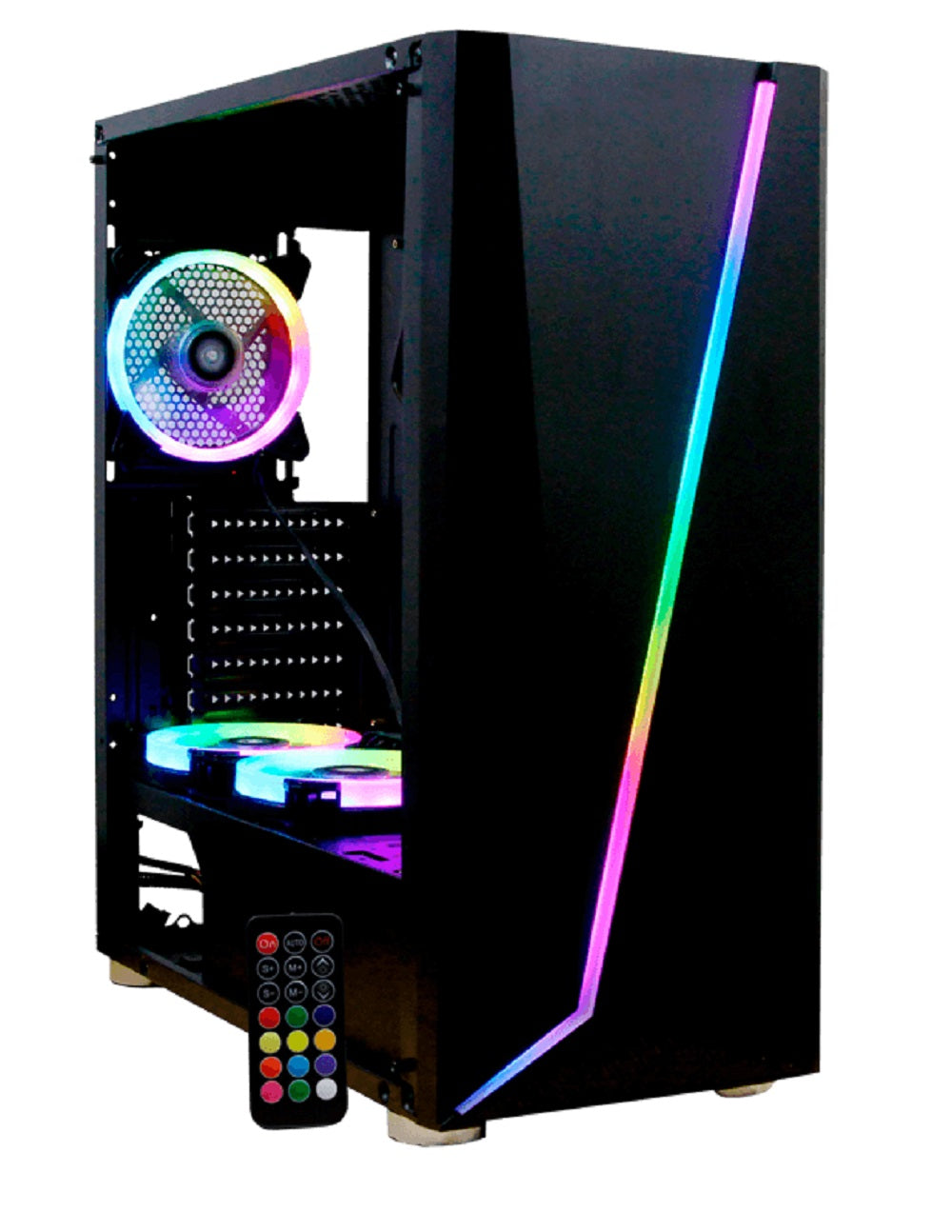 Gabinete ARMAGEDDON RGB Yeyian YGA-68809, Gabinete, ATX, Negro / RGB