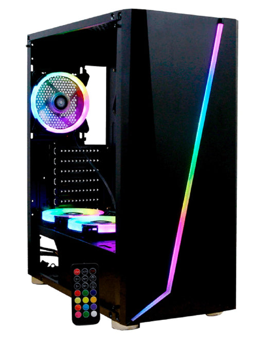 Gabinete ARMAGEDDON RGB Yeyian YGA-68809, Gabinete, ATX, Negro / RGB