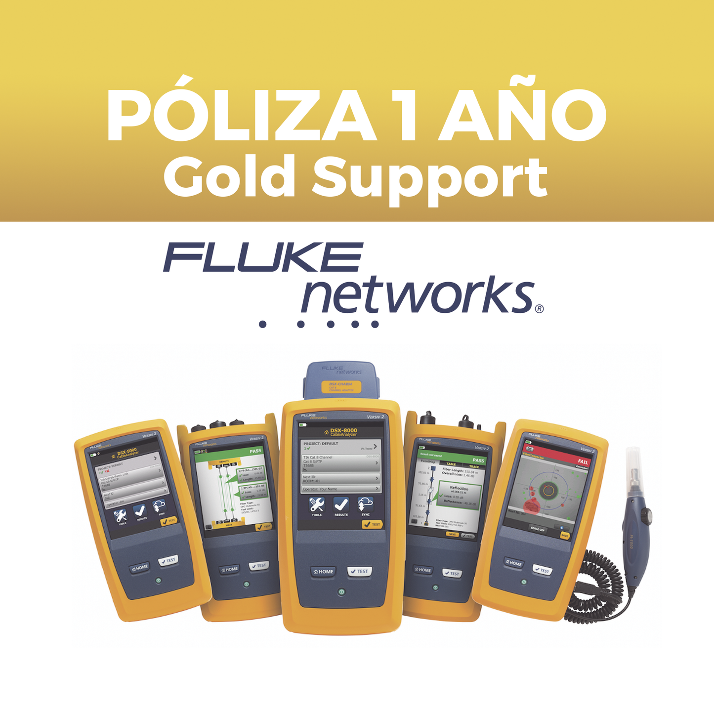 Poliza de 1 aÃ±o de Soporte Gold Para Certificador CFP2-100-QINT