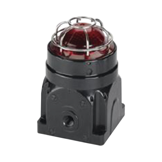 Luz LED de la serie global, para ubicaciÃ³nes peligrosas, UL y cUL CID2, 120-240 Vca, montaje en superficie Ex d, rojo