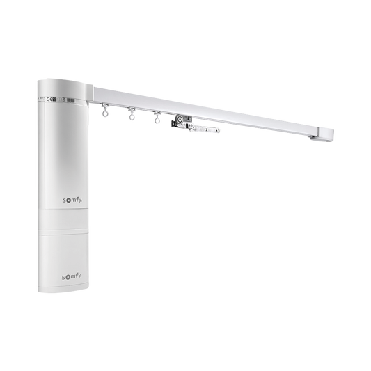 Kit para cortinas, abre del centro a los lados, con motor inteligente y tecnologÃ­a Somfy, 4.8 mts mÃ¡ximo de riel.