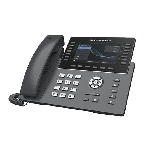 TelÃ©fono IP Wi-Fi, Grado Operador, 14 lÃ­neas SIP con 6 cuentas, pantalla LCD  5", puertos Gigabit, Bluetooth, PoE, codec Opus, IPV4/IPV6 con gestiÃ³n en la nube GDMS