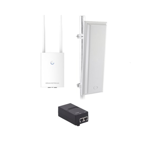 Kit de radio GWN7605LR con antena TXS25619DP, para amplia cobertura de WiFi en 90Âº, frecuencia (2.4 a 2.5 GHz) y (5.1 a 6.5 GHz), 1.27 Gbps y administraciÃ³n desde la nube gratuita