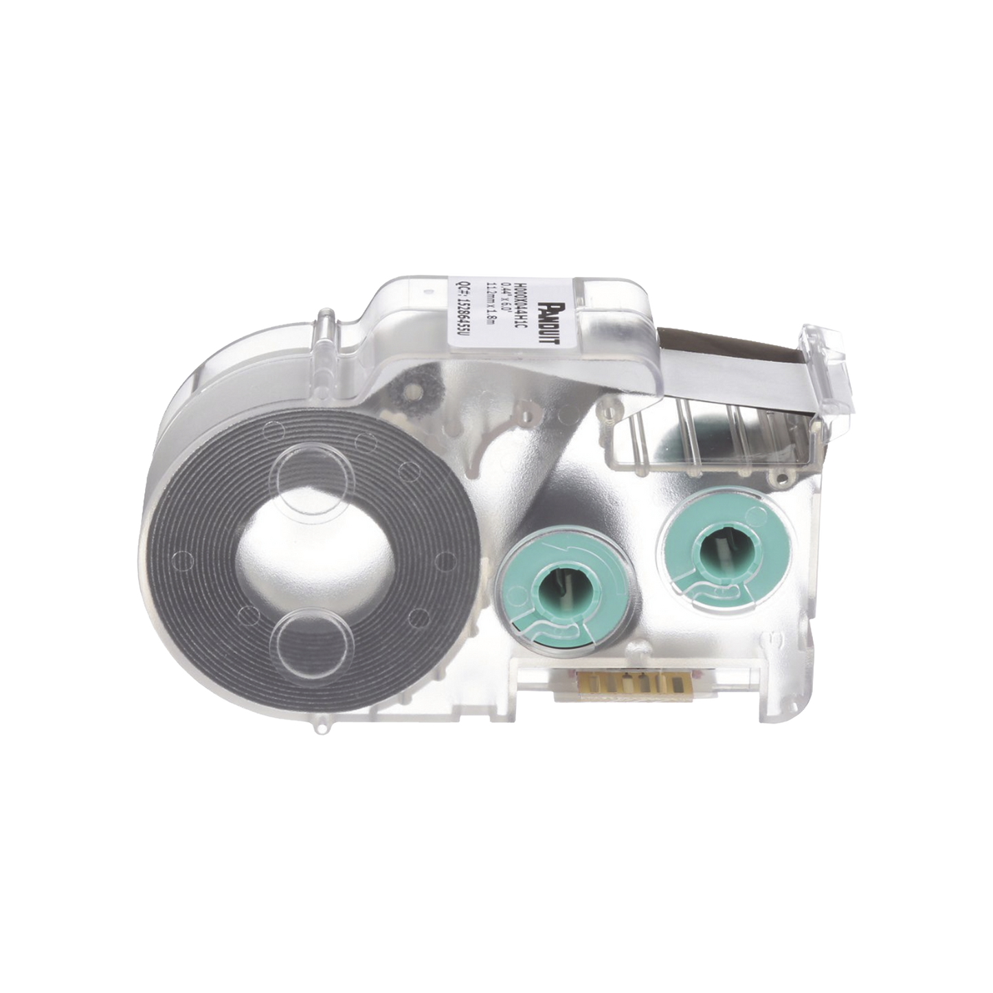 Casete de Etiquetas de Poliolefina de Cinta Continua, Tubo TermocontrÃ¡ctil, 11.2 mm de Ancho, 2.4 m de largo, Para Cables de 2 a 6.4 mm (16-10 AWG) de DiÃ¡metro, Color Blanco