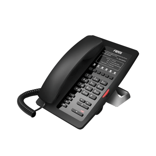 TelÃ©fono IP para HotelerÃ­a, profesional con 6 teclas programables para servicio rÃ¡pido (Hotline), plantilla personalizable con PoE
