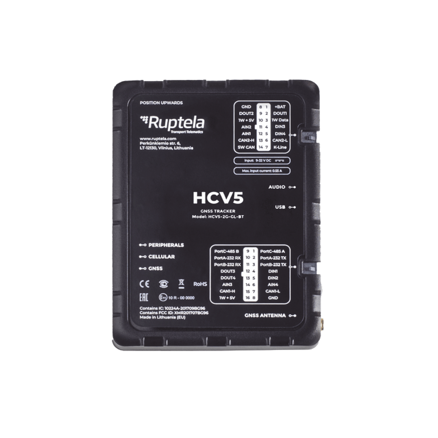 Localizador 4G LTE Obtenga informaciÃ³n de la computadora del vehiculo lectura CAN, OBD y LCV / Sensores Bluetooth / Vehiculos ligeros / Vehiculos pesados  / RS485 / RS232 / AnÃ¡logico / RFID