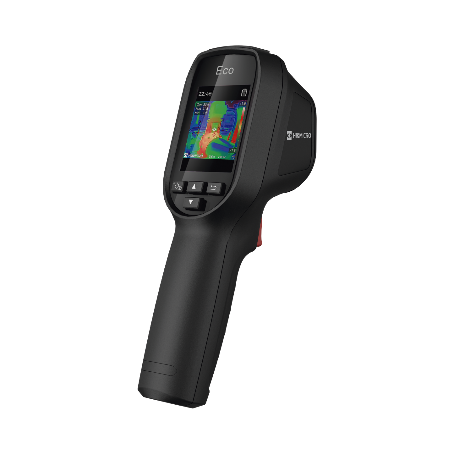 ECO - CÃ¡mara TermogrÃ¡fica PortÃ¡til / ResoluciÃ³n 96 x 96 / Lente 1.35 mm / Pantalla LCD 2.4" / IP54  / Memoria interna 4 Gb