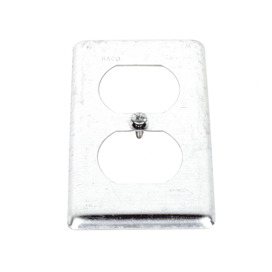 Tapa MetÃ¡lica 4"X2"/ Para tomacorriente Duplex.