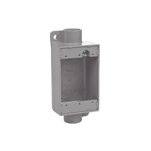 Caja Rectangular Tipo FSC de Aluminio libre de Cobre de  1/2".