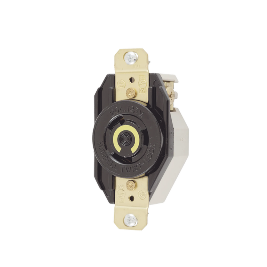 ReceptÃ¡culo de Media Vuelta Industrial para Empotrar de 20 A 125 V CA 2 Polos 3 Hilos (Nema L5-20R).