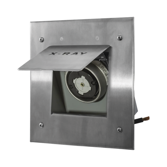 ReceptÃ¡culo MÃ³vil de Rayos X / 50 A 250 V CA/ 2 Polos 3 Hilos / Placa de Acero Inoxidable.