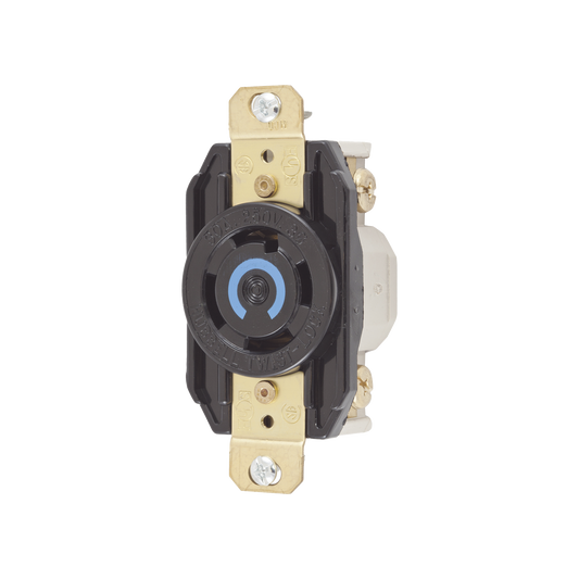 ReceptÃ¡culo con Bloqueo de Media Vuelta Industrial 30 A 250 V CA / 3 Polos 4 Hilos / Nema L15-30R.