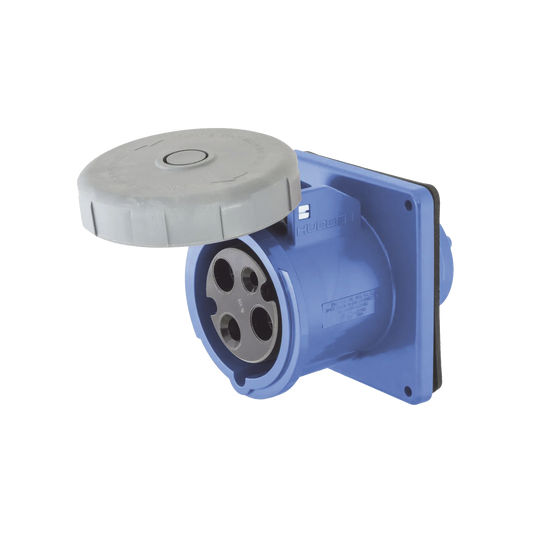 Tomacorriente hermÃ©tico industrial 30 A, 250 V CA, 2 Polos 3 Hilos, IP 67. Grado Industrial.