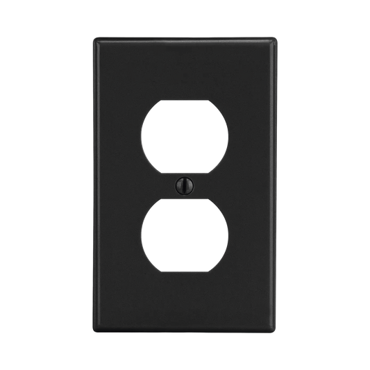 Tapa para Contacto DÃºplex Color Negro.