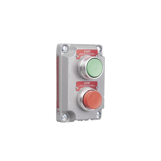 Cubierta para EstaciÃ³n de Control con 2 Botones Pulsadores de Arranque y Paro.