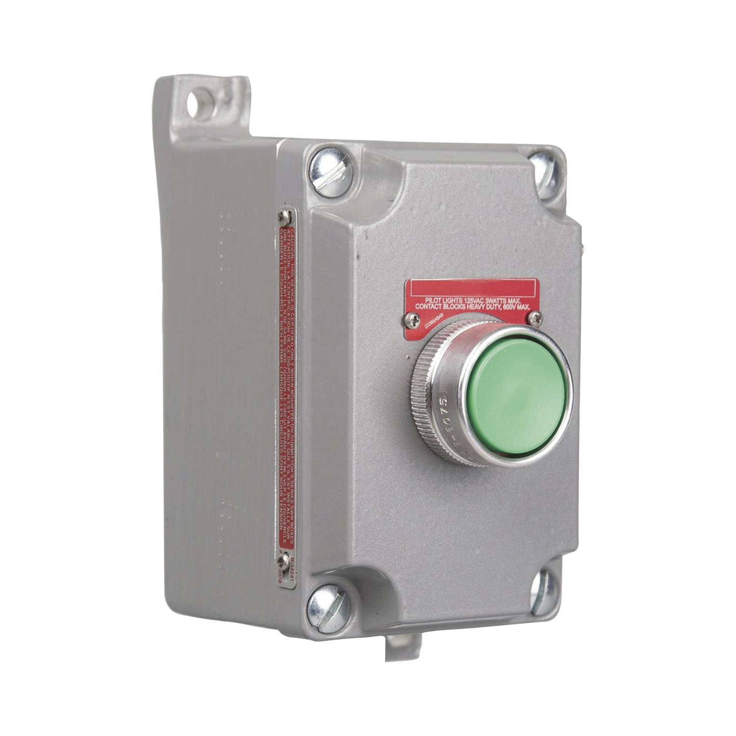 Estación de Control de Un Solo Botón Pulsador de Contacto Momentáneo SERIE XCS. Uso en Áreas Clasificadas.