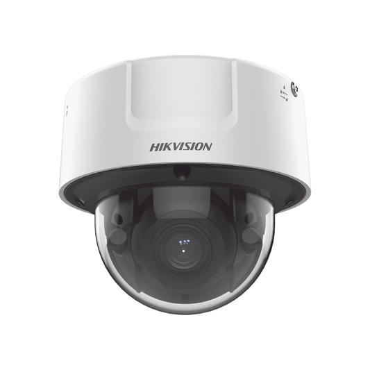 Domo IP 4 Megapixel / Lente Mot. 2.8 - 12 mm / 30 mts IR EXIR / IK10 / Reconocimiento Facial / WDR 140 dB / DeepinView /
