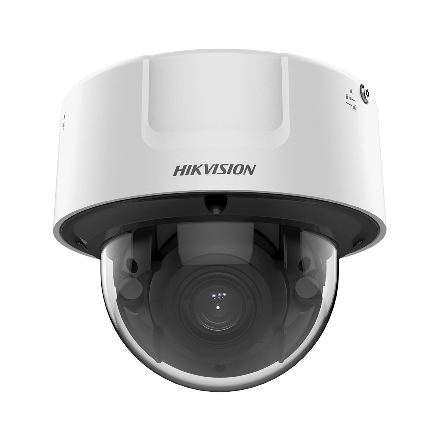 Domo IP 8 Megapixel / Lente Mot. 8 a 32 mm / DARKFIGHTER / WDR 120 dB / IK10 / IR 30 mts / / Micrófono Integrado
