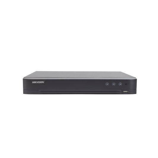 DVR 4 Canales TurboHD + 2 Canales IP / 5 Megapixel Lite - 3K Lite / Acusense (Evista falsas alarmas) / Audio por Coaxitr