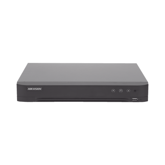 DVR 16 Canales TurboHD + 8 Canales IP / 4 Megapixel / Acusense (Evita Falsas Alarmas) / Audio por Coaxitron / Reconocimi