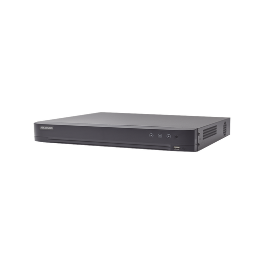 DVR 16 Canales TurboHD + 8 Canales IP / 4 Megapixel / Acusense (Evita Falsas Alarmas) / Audio por Coaxitron / Salidas de