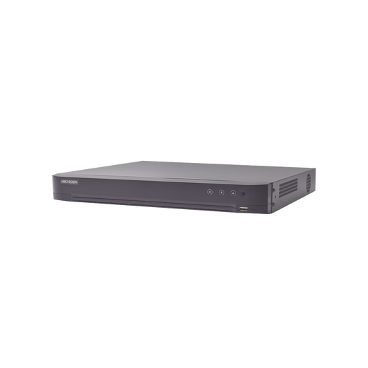 DVR 16 Canales TurboHD + 16 Canales IP / 8 Megapixel (4K) / Acusense (Evita Falsas Alarmas) / Audio por Coaxitron / 2 Ba