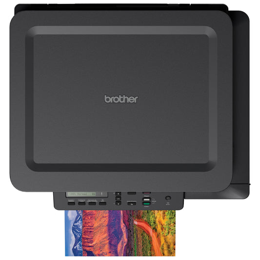 Multifuncional Tinta Continua Brother DCPT520W, 30 ppm negro/12 ppm color, Wifi, cama plana tamaño carta, Easy Setup