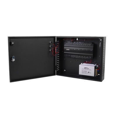 Controlador de acceso / 4 PUERTAS / Biometría Integrada / Hasta 20,000 Huellas / 30,000 Tarjetas / Incluye Gabinete y Fuente de Alimentación 12Vcc/5A