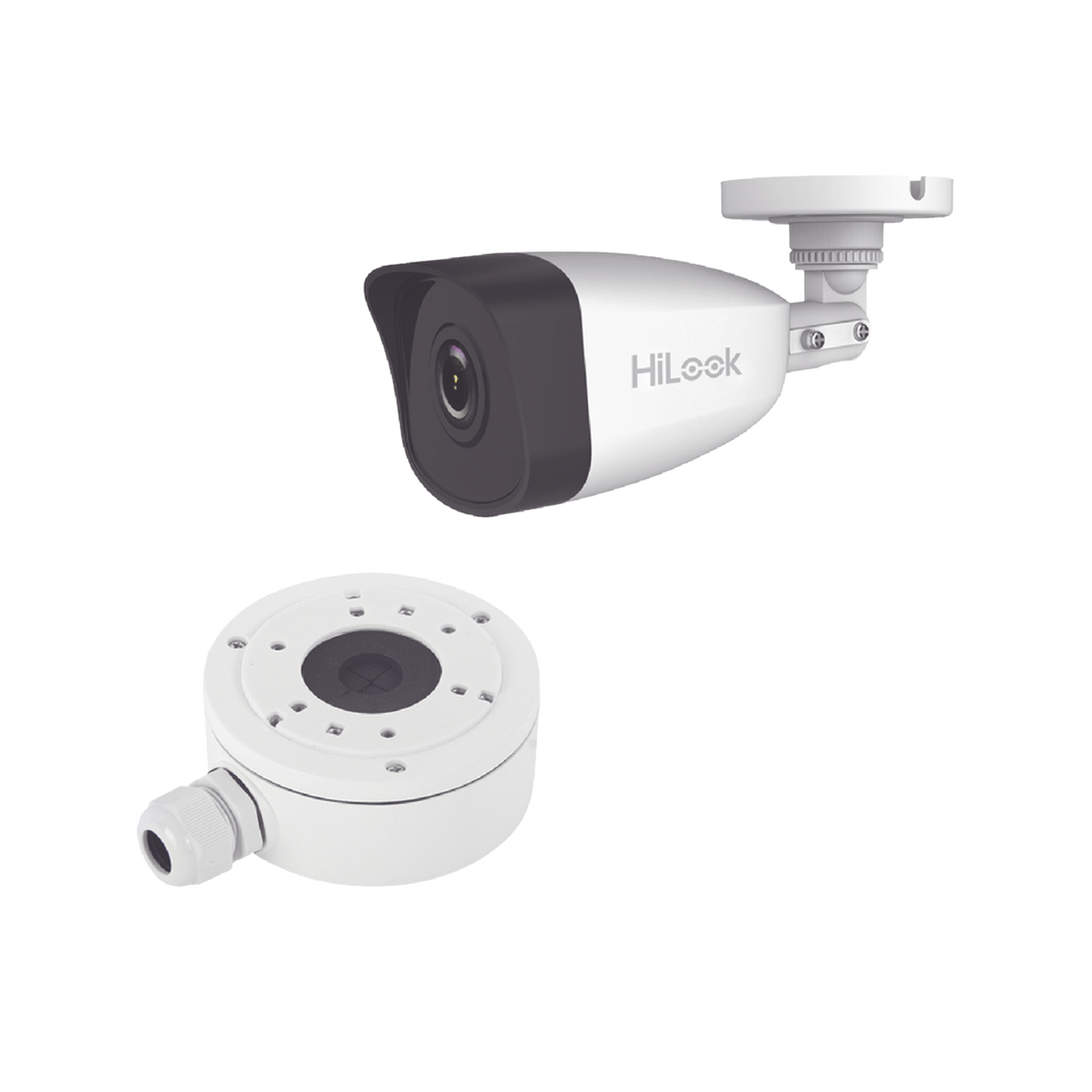 HiLook Series / Bala IP 4 Megapixel / 30 mts IR / Exterior IP67 / PoE / dWDR / Lente 2.8 mm + Caja de conexiÃ³n DS-1280ZJ-XS