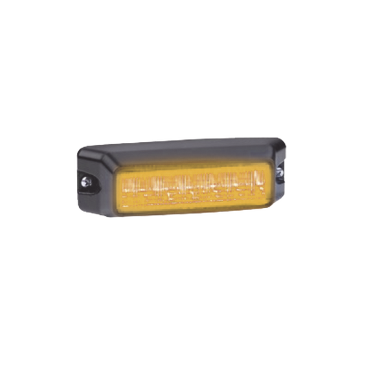 Luz auxiliar de 6 LED, Flasher Integrado, Color Ã¡mbar, Mica Transparente