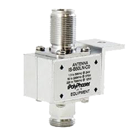 Protector Coaxial de 10MHZ a 1GHZ Con Bloqueador de DC y Conectores N Hembra, 50 Î©