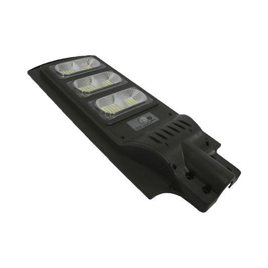 Alumbrado Publico con Panel Solar y Sensor de Movimiento de 120 W/ Luz Blanca 6 500 Â°k/ Dimensiones 625 x 240 mm / Ãngulo de Luz 120Â°.