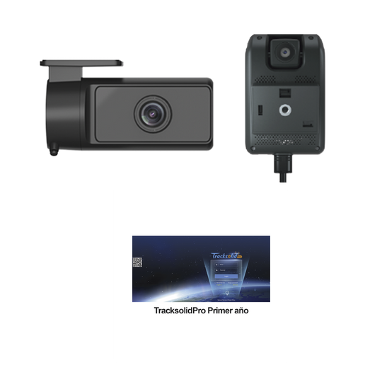 KIT Dashcam con sistema de control ADAS (asistencia de manejo) y Camara de cabina (CI03) / Multiples alarmas /ComunicaciÃ³n dos vÃ­as / ideal para flotas vehiculares / Facil instalacio / Incluye primer aÃ±o de plataforma TrackSolidPro