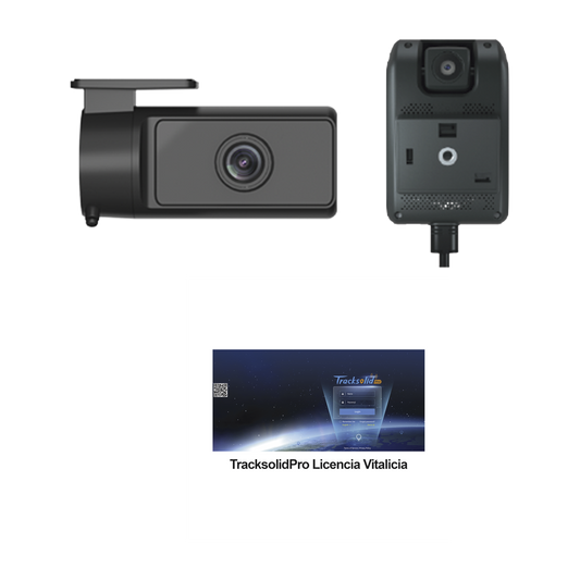 KIT Dashcam con sistema de control ADAS (asistencia de manejo) y Camara de cabina (CI03) / Multiples alarmas /ComunicaciÃ³n dos vÃ­as / ideal para flotas vehiculares / Facil instalacio / Incluye licencia vitalicia plataforma TrackSolidPro