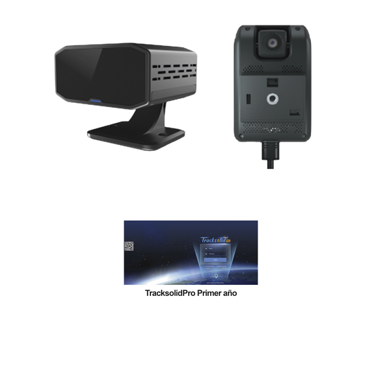 KIT Dashcam con sistema de control ADAS (asistencia de manejo) y Camara DMS con IA (JC170) / Multiples alarmas /ComunicaciÃ³n dos vÃ­as / ideal para flotas vehiculares / Facil instalacio / Incluye primer aÃ±o TrackSolidPro