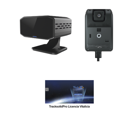 KIT Dashcam con sistema de control ADAS (asistencia de manejo) y Camara DMS con IA (JC170) / Multiples alarmas /ComunicaciÃ³n dos vÃ­as / ideal para flotas vehiculares / Facil instalacio / Incluye licencia vitalicia plataforma TrackSolidPro
