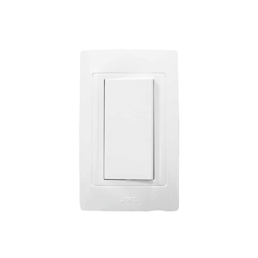 Placa con Interruptor Escalera 10 A/ 127 V CA ~ 60 Hz /  3 MÃ³dulos / Color Blanco.