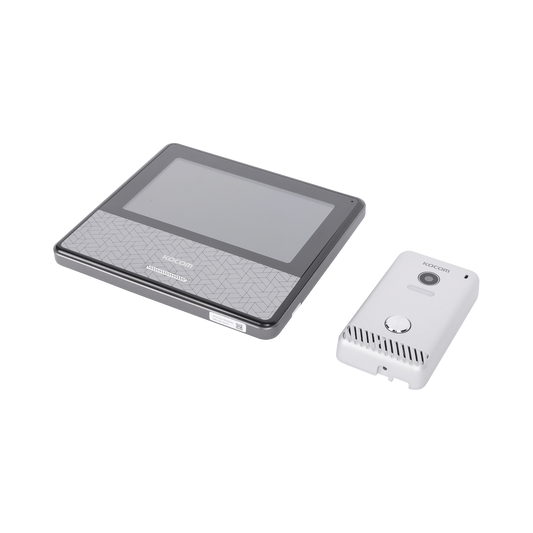 KIT DE VIDEOPORTERO IP COLOR NEGRO / Apertura con app / SÃºper elegante / Monitor WIFI / soporta 4 monitores y 2 frentes de calle/ Alimentacion 110vca