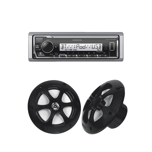 Kit de estÃ©reo con Bluetooth KMR-M332BT | mÃ¡s Par de bocinas KFC-1613MRB