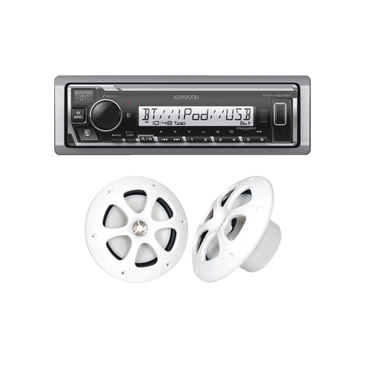 Kit de estÃ©reo con Bluetooth KMR-M332BT |  mÃ¡s Par de bocinas KFC-1613MRW