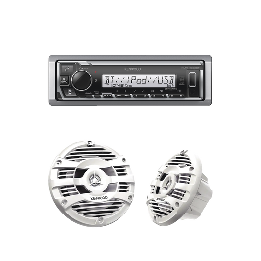 Kit de estÃ©reo con Bluetooth KMR-M332BT | mÃ¡s Par de bocinas KFC-1653MRW