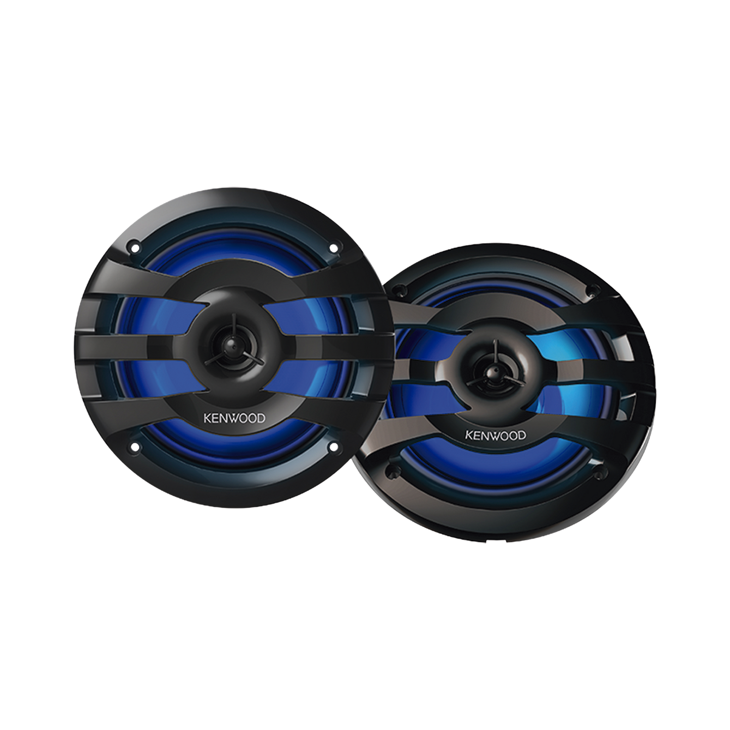 Par de altavoces fabricados en grado marinos en rejilla color negro de 6.5" con iluminaciÃ³n led,  potencia mÃ¡xima de 260 W