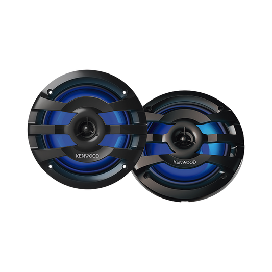 Par de altavoces fabricados en grado marinos en rejilla color negro de 6.5" con iluminaciÃ³n led,  potencia mÃ¡xima de 260 W