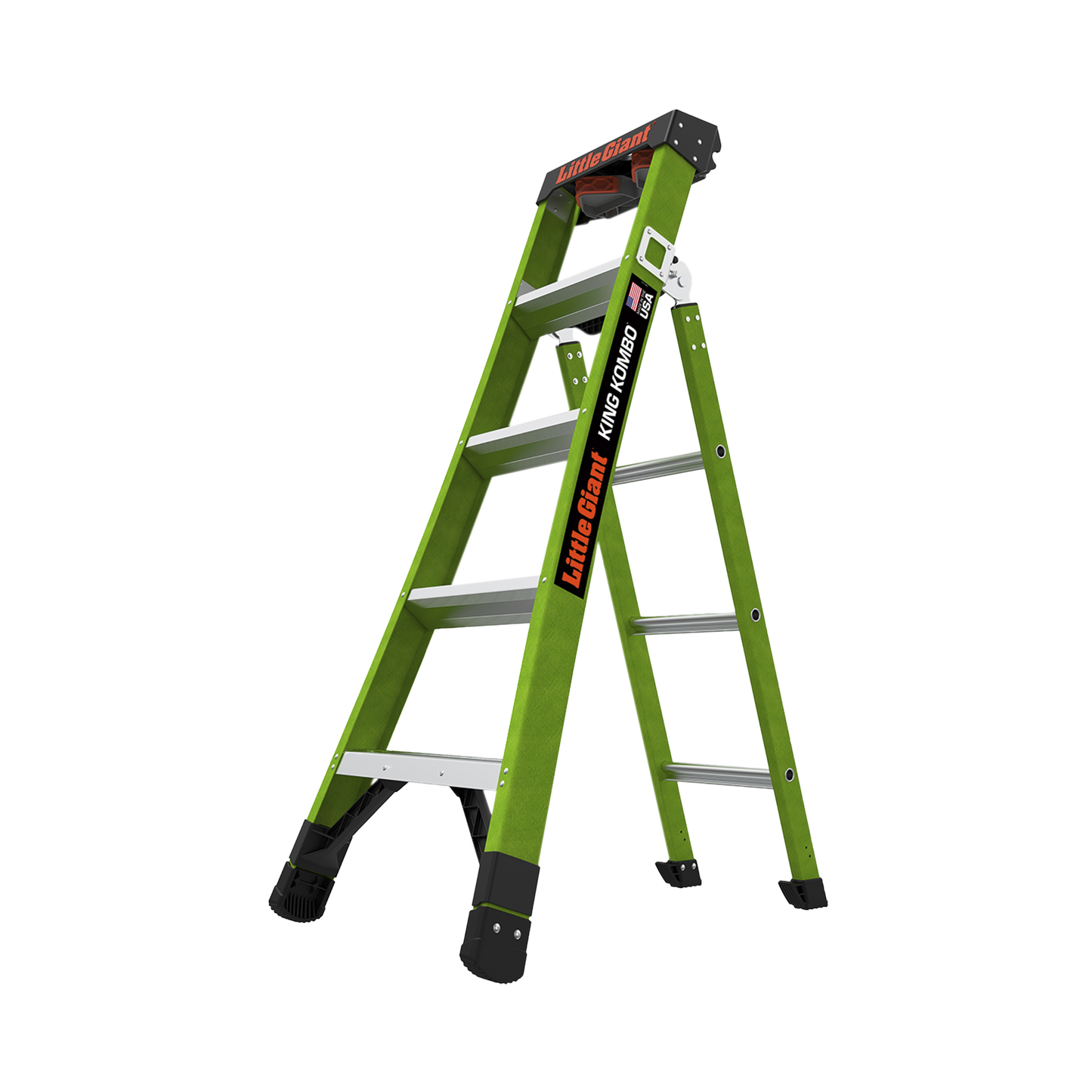 Escalera de Tijera 3 en 1 de 1.5 Metros, Fibra de Vidrio (SKU13906-001). Hecha en E.U.A. (VersiÃ³n 2.0)