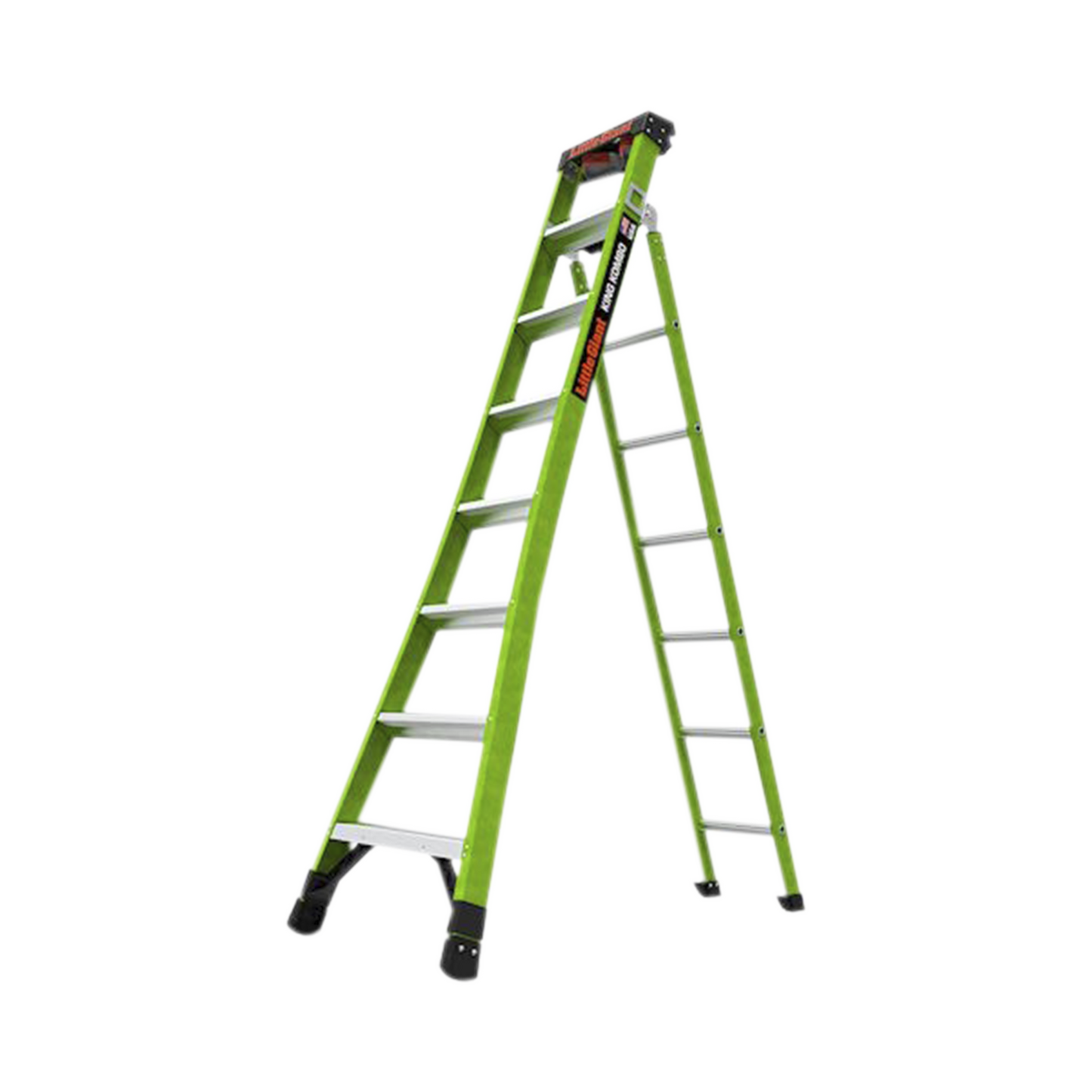 Escalera de Tijera 3 en 1 de 2.44 Metros, Fibra de Vidrio (SKU13908-001). Hecha en E.U.A. (VersiÃ³n 2.0)