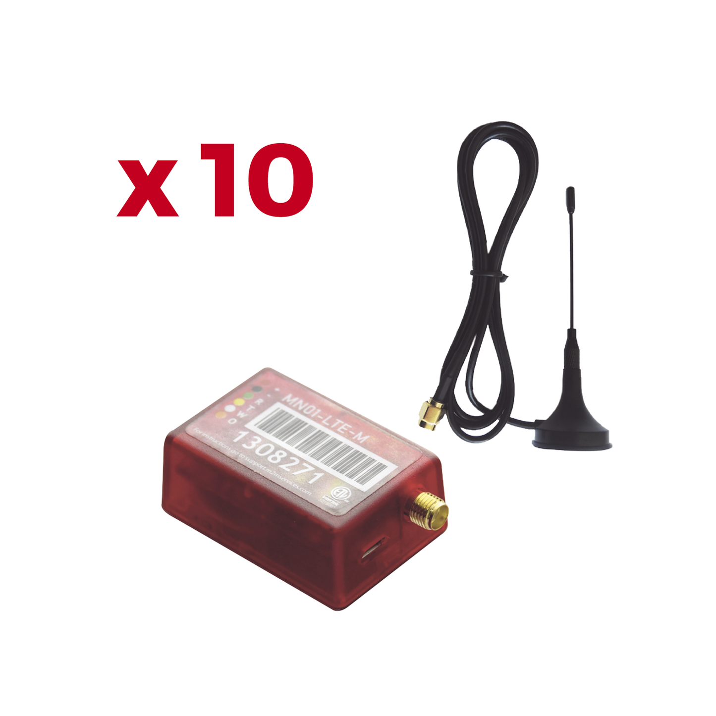 KIt de 10 Comunicadores de Alarma MN01LTEM con Antena 4GLTEM and 5G / Incluyen 2 AÃ±os de Cobertura / AplicaciÃ³n Gratuita / Cero ConfiguraciÃ³n / Compatible Honeywell/DSC/CROW/PIMA