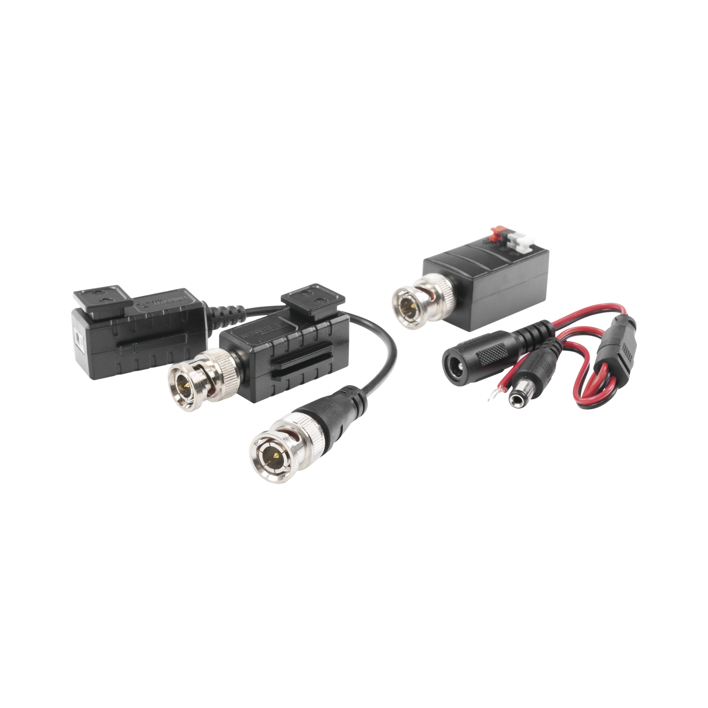 Kit de TRANSCEPTORES DE VIDEO DE LARGO ALCANCE / 320 Metros / ResoluciÃ³n 720P y 1080P / Cat 5e/6 / Compatible con cÃ¡maras HD-TVI/CVI/AHD/CVBS / Alimente solo el Receptor / ProtecciÃ³n Interconstruida contra sobretensiÃ³n.