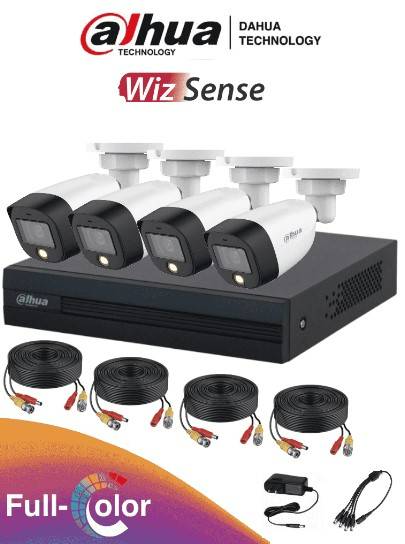 Kit de videovigilancia Dahua Technology FULLCOLORKIT, Exterior, Alámbrico, 4, 1920 x 1080 Pixeles, 2 MP
