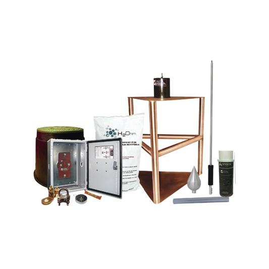 Kit Pararrayo con Accesorios de InstalaciÃ³n en Torre para ProtecciÃ³n de 200 m de DiÃ¡metro.