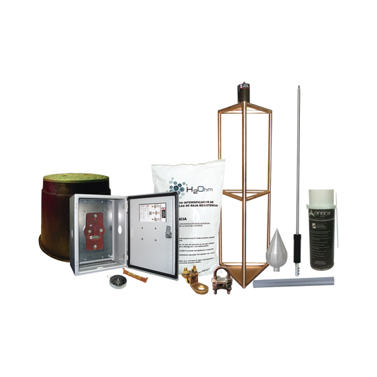 Kit Pararrayo con Accesorios de InstalaciÃ³n en Torre para ProtecciÃ³n de 300 m de DiÃ¡metro.e